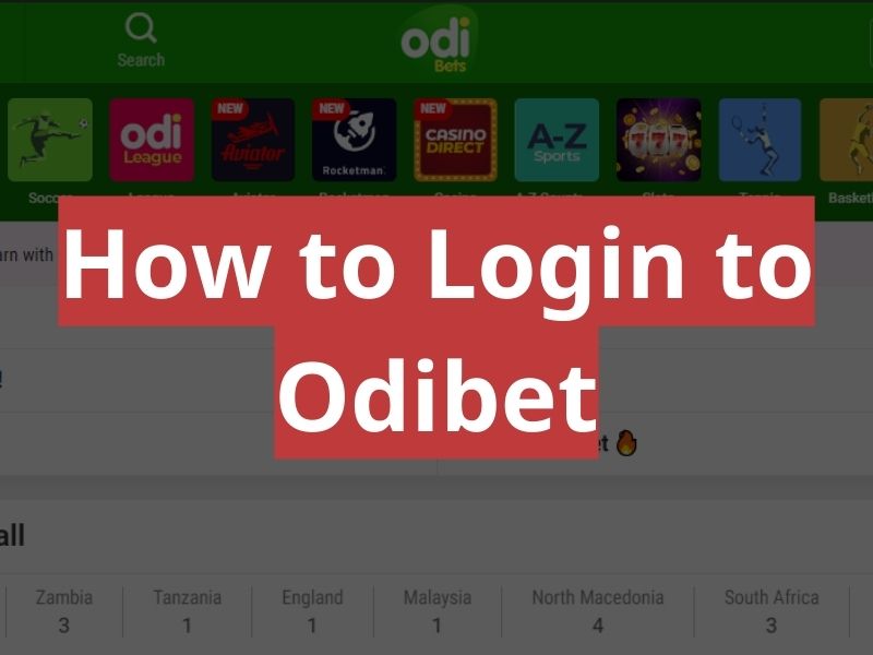 How to Login to Odibet.